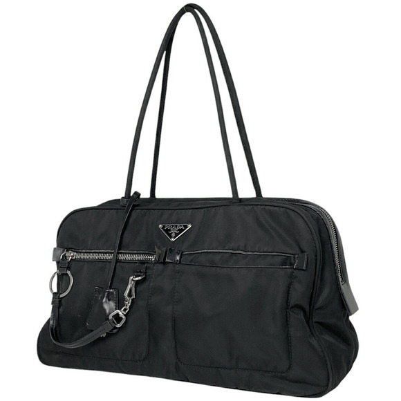 Prada Shoulder Bag Nylon Nero Black - Picture 1 of 7